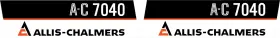 Aftermarket 7040 Allis Chalmers Hood Decal Set Aftermarket 7040 Allis Chalmers Hood Decal Set