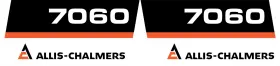 Aftermarket 7060 Allis Chalmers Hood Decal Set Aftermarket 7060 Allis Chalmers Hood Decal Set
