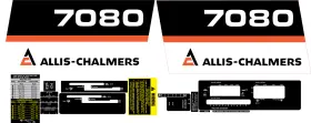 Aftermarket 7080 Allis Chalmers Complete Decal Set Aftermarket 7080 Allis Chalmers Complete Decal Set