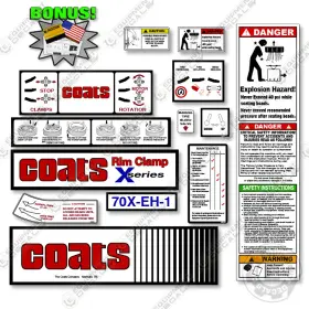 Aftermarket 70x-eh-1 Fits Coats Decal Kit Rim Clamp - 7 Year Outdoor 3m Vinyl