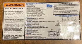 Aftermarket 7241461 Service Decal For Excavators Fits Bobcat Mini Excavator