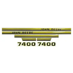 Aftermarket 7400 John Deere Tractor Hood Decal Set