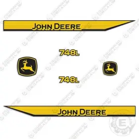 Aftermarket 748l Fits John Deere Decal Kit Skidder Equipment Stickers - 7 Year 3m Vinyl