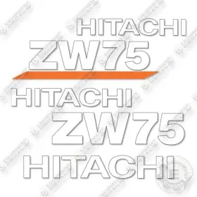 Aftermarket 75-6c Hitachi Zw Decal Kit Excavator- Aftermarket 75-6c Hitachi Zw Decal Kit Excavator-