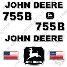 Aftermarket 755b Fits John Deere Decal Kit Crawler Loader - 7 Year Outdoor 3m Vinyl