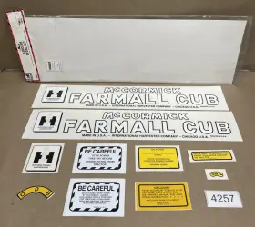 Aftermarket 758351699137 International Harvester Farmall Cub Decal Set Tisco D-ihccub Case Ih