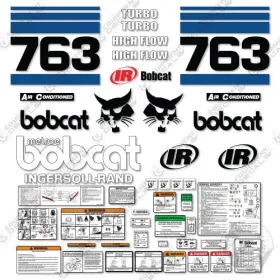 Aftermarket 763f Fits Bobcat Decal Kit Skid Steer - 7 Year Outdoor 3m Vinyl