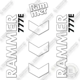 Aftermarket 777e Fits Allied Rammer Decal Kit Hammer - 7 Year Outdoor 3m Vinyl