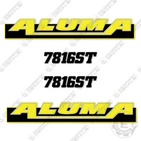 Aftermarket 7816st Fits Aluma Decal Kit Set Of 2 Trailer - 7 Year Outdoor 3m Vinyl