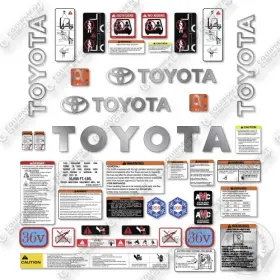 Aftermarket 7fbeu20 Toyota Decal Kit Forklift -aftermarket