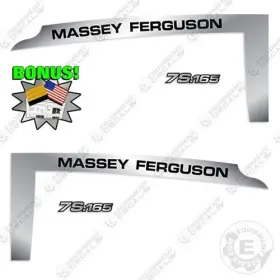 Aftermarket 7s.165 Fits Massey Ferguson Decal Kit Tractor - 7 Year Outdoor 3m Vinyl Bonus