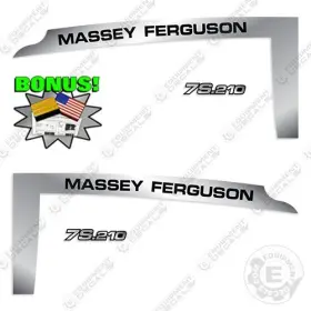 Aftermarket 7s.210 Fits Massey Ferguson Decal Kit Tractor - 7 Year Outdoor 3m Vinyl Bonus
