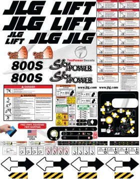 800S 3M Jlg Boom Lift Decal Kit