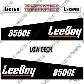 Aftermarket 8500e Fits Leeboy Decal Kit Asphalt Paver - 7 Year Outdoor 3m Vinyl