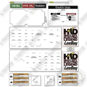 Aftermarket 8515b Leeboy Control Decals Decal Kit Asphalt Paver -