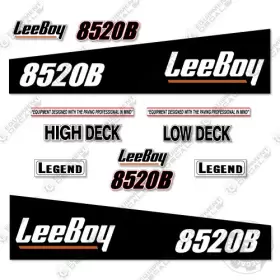 Aftermarket 8520b Fits Leeboy Decal Kit Asphalt Paver - 7 Year Outdoor 3m Vinyl Aftermarket 8520b Fits Leeboy Decal Kit Asphalt Paver - 7 Year Outdoor 3m Vinyl