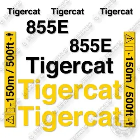 Aftermarket 855e Fits Tigercat Decal Kit Feller Buncher - 7 Year Outdoor 3m Vinyl
