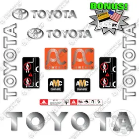 Aftermarket 8fbe18u Fits Toyota Decal Kit Forklift - 7 Year 3m Outdoor Vinyl