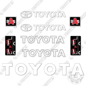 Aftermarket 8fgcu18 Fits Toyota Forklift Decal Kit - 7 Year Outdoor 3m Vinyl