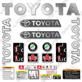 Aftermarket 8fgcu32 Fits Toyota Decal Kit Forklift - 7 Year 3m Outdoor Vinyl Fork Lift 32