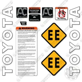 Aftermarket 8hbw23 Fits Toyota Pallet Jack Decal Kit - 7 Year Outdoor 3m Vinyl