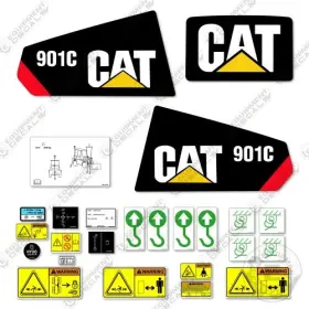 Aftermarket 901c Fits Caterpillar Decal Kit Wheel Loader Stickers - 7 Year Outdoor 3m Vinyl Aftermarket 901c Fits Caterpillar Decal Kit Wheel Loader Stickers - 7 Year Outdoor 3m Vinyl