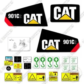 Aftermarket 901c2 Fits Caterpillar Decal Kit Wheel Loader Stickers - 7 Year 3m Vinyl Aftermarket 901c2 Fits Caterpillar Decal Kit Wheel Loader Stickers - 7 Year 3m Vinyl