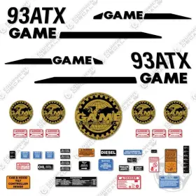 Aftermarket 93atx3 Fits Game Decal Kit Tractor - 7 Year Outdoor 3m Vinyl