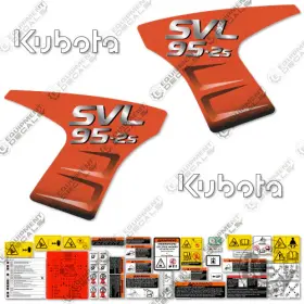 Aftermarket 95-2s Fits Kubota Svl Decal Kit Skid Steer - New Style Logo 7 Year 3m Vinyl Aftermarket 95-2s Fits Kubota Svl Decal Kit Skid Steer - New Style Logo 7 Year 3m Vinyl