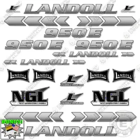 Aftermarket 950e Fits Landoll Decal Kit Traveling Axle Trailer - 7 Year Outdoor 3m Vinyl