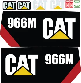 Aftermarket 966m Fits Caterpillar Wheel Loader Decal Kit - 3m Vinyl / Free Shipping
