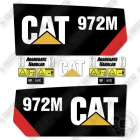 Aftermarket 972m Fits Caterpillar Wheel Loader Decal Kit 42 Inch Sides - 7 Yr Outdoor 3m Vinyl