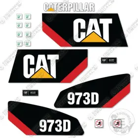 Aftermarket 973-d Fits Caterpillar 973d Decal Kit Track Loader - 7 Year Outdoor 3m Vinyl