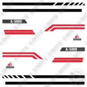 Aftermarket A-5000 Advantage Water Truck Decal Kit - 7 Year Outdoor 3m Vinyl