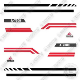 Aftermarket A-7000 Advantage Water Truck Decal Kit - 7 Year Outdoor 3m Vinyl