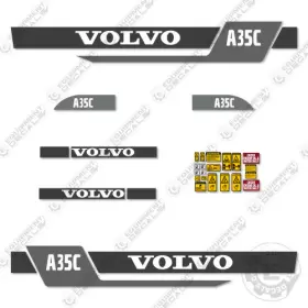 Aftermarket A35c Fits Volvo Decal Kit Articulated Dump Truck - 7 Year Outdoor 3m Vinyl Aftermarket A35c Fits Volvo Decal Kit Articulated Dump Truck - 7 Year Outdoor 3m Vinyl