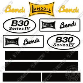 Aftermarket B30-iv Fits Landoll Bendi Decal Kit Forklift - 7 Year Outdoor 3m Vinyl