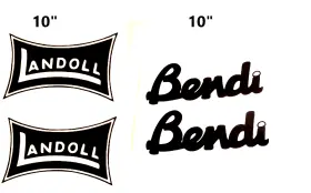 Aftermarket B40-ic Landoll Bendi Decals Stickers Gloss Black Kit Forklift 4 10 Inch