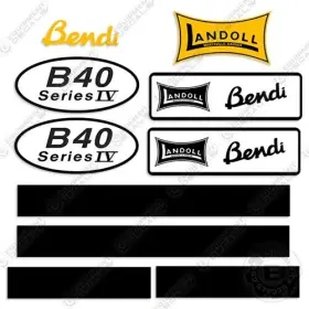 Aftermarket B40-iv Fits Landoll Bendi Decal Kit Forklift - 7 Year Outdoor 3m Vinyl