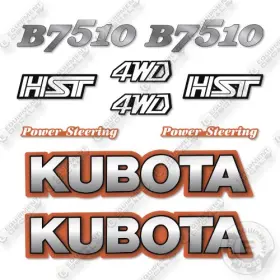 B7510 Kubota Decal Utility Tractor Kit B7510 Kubota Decal Utility Tractor Kit