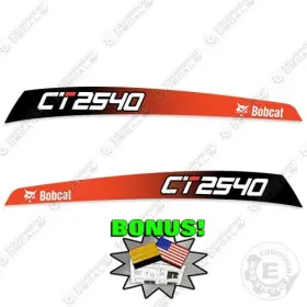 Aftermarket Bc-ct2540 Fits Bobcat Ct2540 Decal Kit Tractor 7 Year 3m Outdoor Vinyl Bonus Aftermarket Bc-ct2540 Fits Bobcat Ct2540 Decal Kit Tractor 7 Year 3m Outdoor Vinyl Bonus