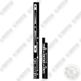 Aftermarket Bc23 Fits Kubota Decal Tractor Lever- 7 Year Outdoor 3m Vinyl