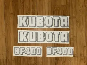 Aftermarket Bf400 Kubota Loader Replacement Decals Set 4 Stickers 4x4 Diesel Tractor