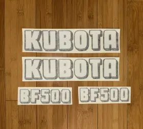 Aftermarket Bf500 Kubota Loader Replacement Decals Set 4 Stickers 4x4 Diesel Tractor