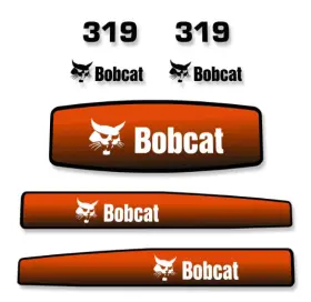 Aftermarket Bob1328 Bobcat 319 Decal Kit For Mini Excavator - Fits Model