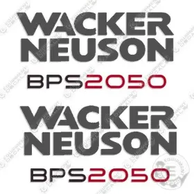 Aftermarket Bps2050 Fits Wacker Neuson Decal Kit Vibratory Plate - 7 Year Outdoor 3m Vinyl