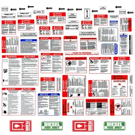 Aftermarket Brush Bandit 150 Safety Decal Kit For Brush Bandit Wood Chipper Stickers English Spanish Uv 7yr