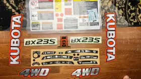 Aftermarket Bx23s Oem Kubota Tractor Bx Decals Kit Sticker Full Set Applicator 23 S Aftermarket Bx23s Oem Kubota Tractor Bx Decals Kit Sticker Full Set Applicator 23 S