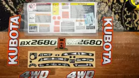 Aftermarket Bx2680 Oem Kubota Bx 2680 Tractor Decals Kit Sticker Full Set Applicator Uv Aftermarket Bx2680 Oem Kubota Bx 2680 Tractor Decals Kit Sticker Full Set Applicator Uv