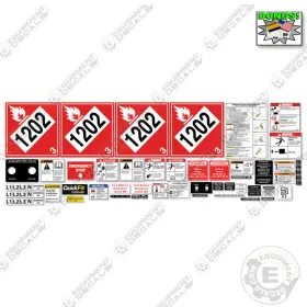 Aftermarket C150d6r Fits Cummins 150kw Decal Kit Towable Generator -7 Year Outdoor 3m Vinyl
